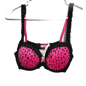 Pink Victoria’s Secret Lace Wing Demi Bra